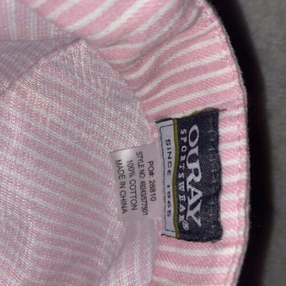 Vtg PINK Great Smoky Mountains Railway Railroad Conductor Train Engineer Hat - Picture 7 of 10